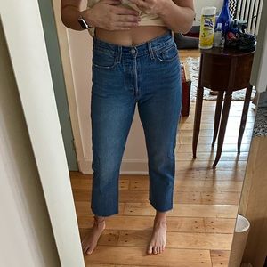 Levi’s Straight wedgie cropped size 27